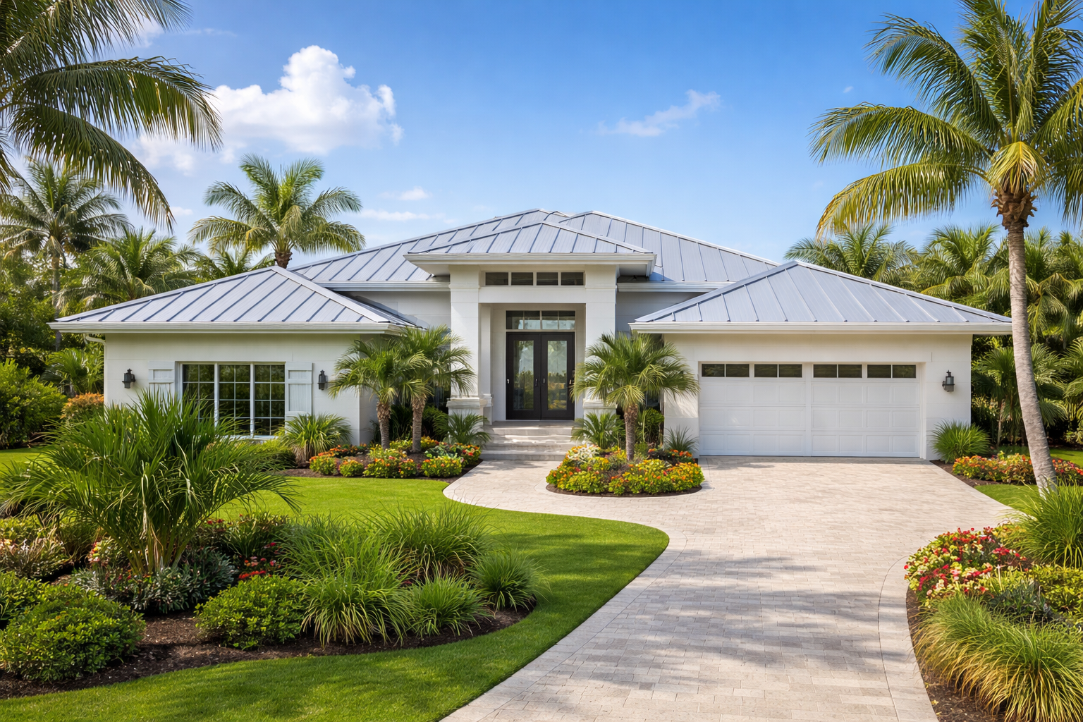 Florida home with a metal roof
